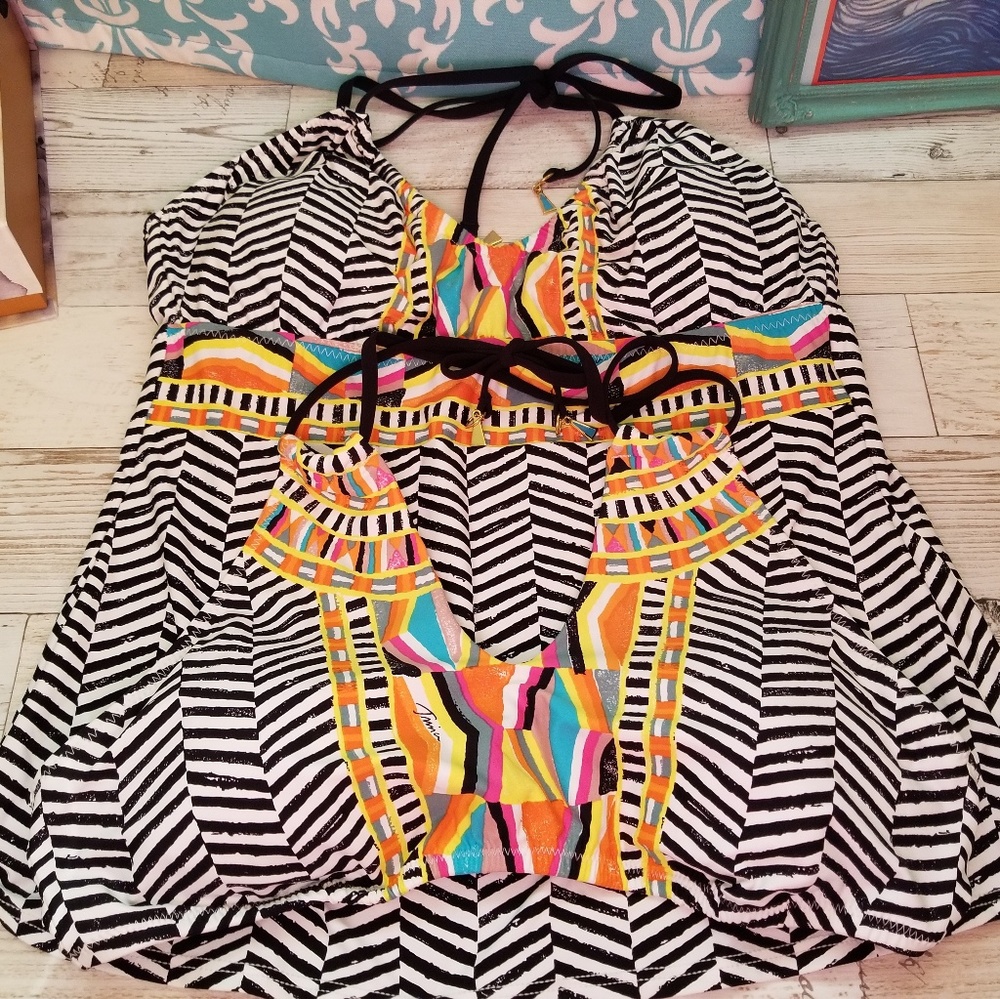 9 Piece Swim BUNDLE,Trinia Turk,Becca EUC!!szM